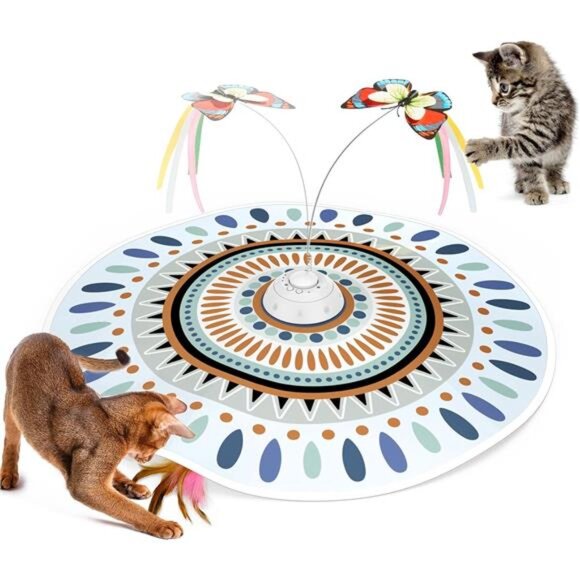Cat Toys Chargeable, 3in1 Hide and Seek for Kittens, Interactive - Picture 1 of 16